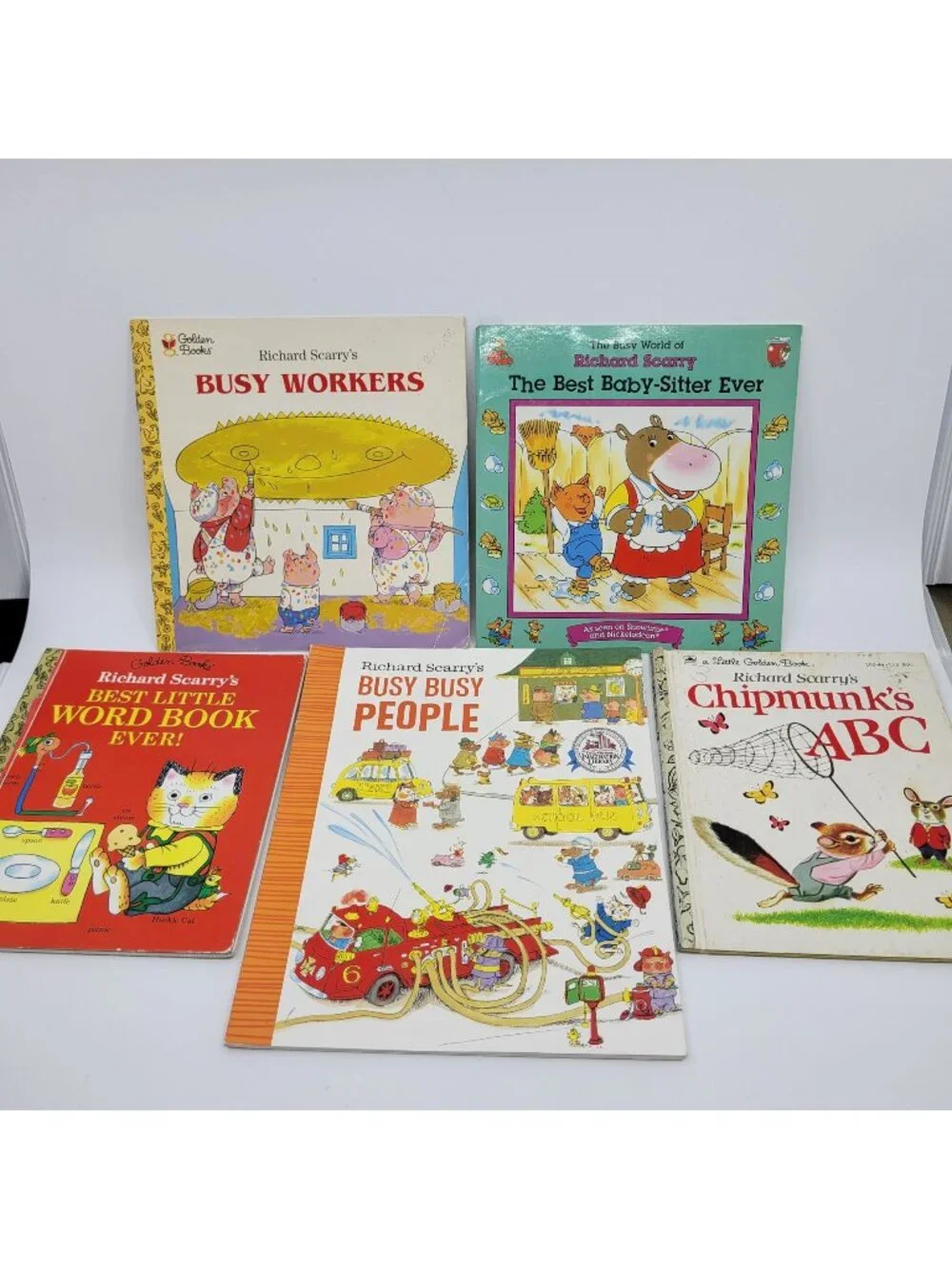 RICHARD SCARRY Lot of 56 Children's Books - BK201